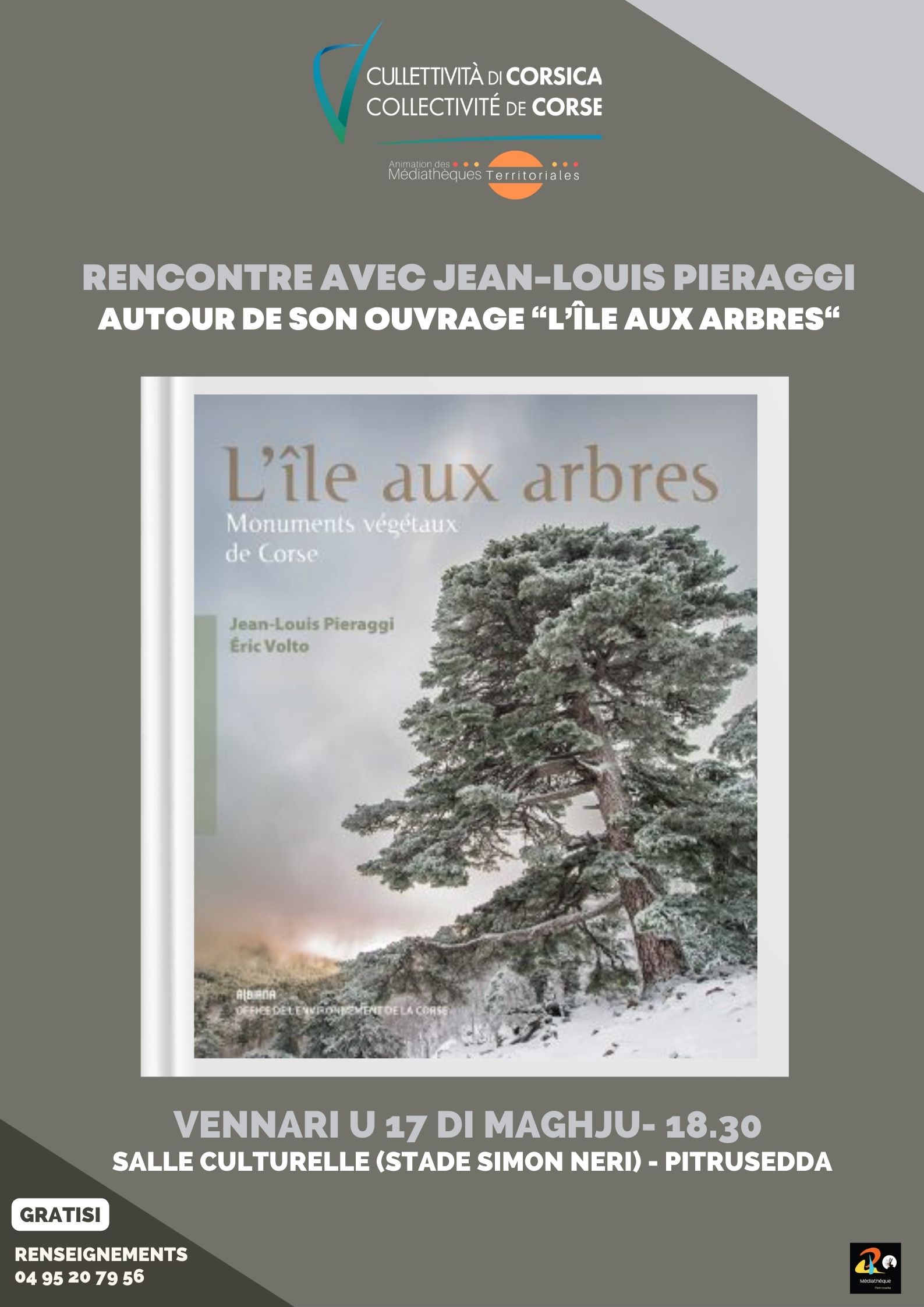 Rencontre avec Jean-Louis Pieraggi autour de son ouvrage "L'île aux arbres"
