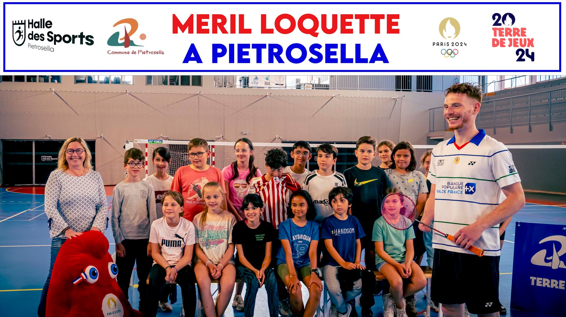 Meril Loquette - L'athlète paralympique de Badminton s'entraine à Pietrosella