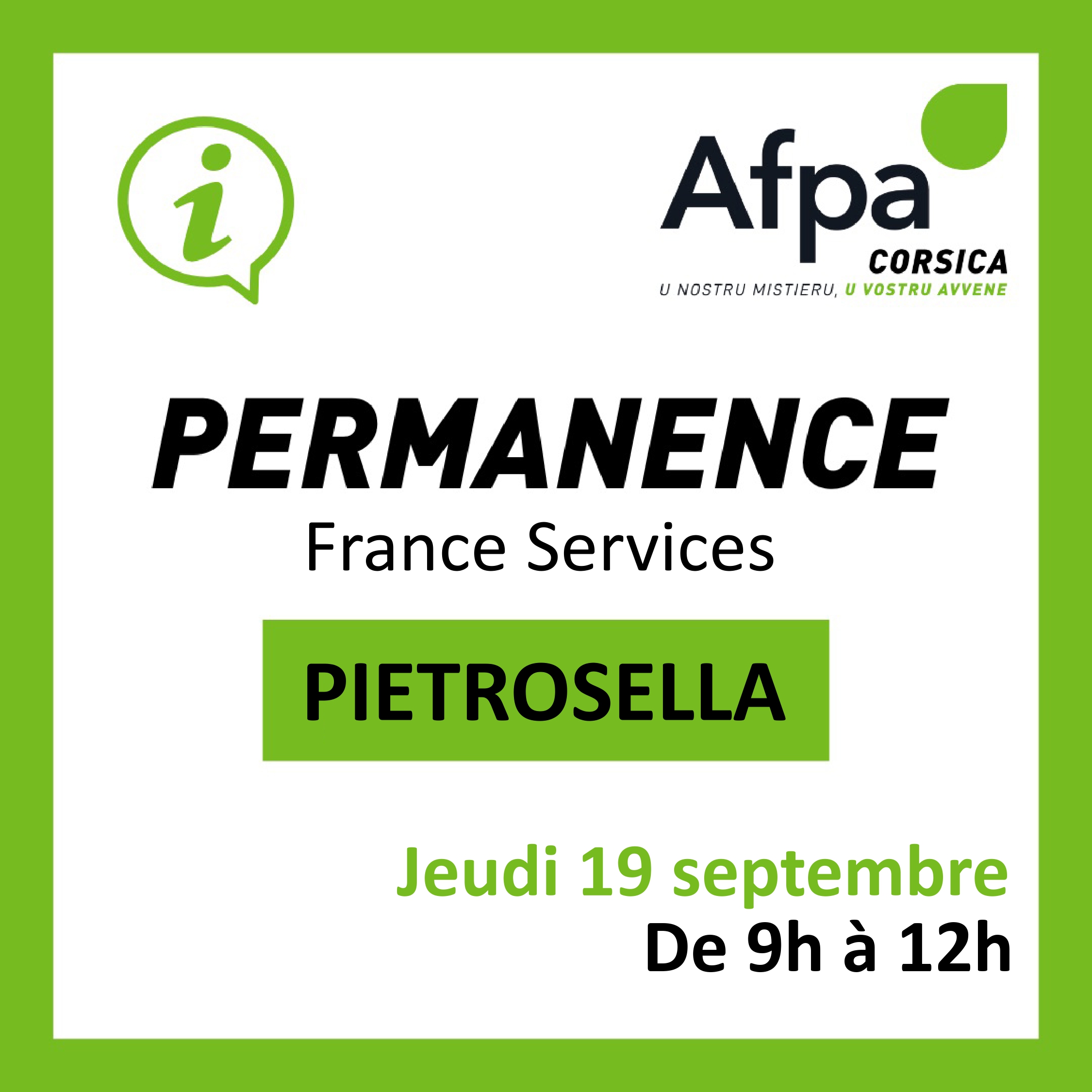 L'AFPA Vient à vous - A France Services Pietrosella